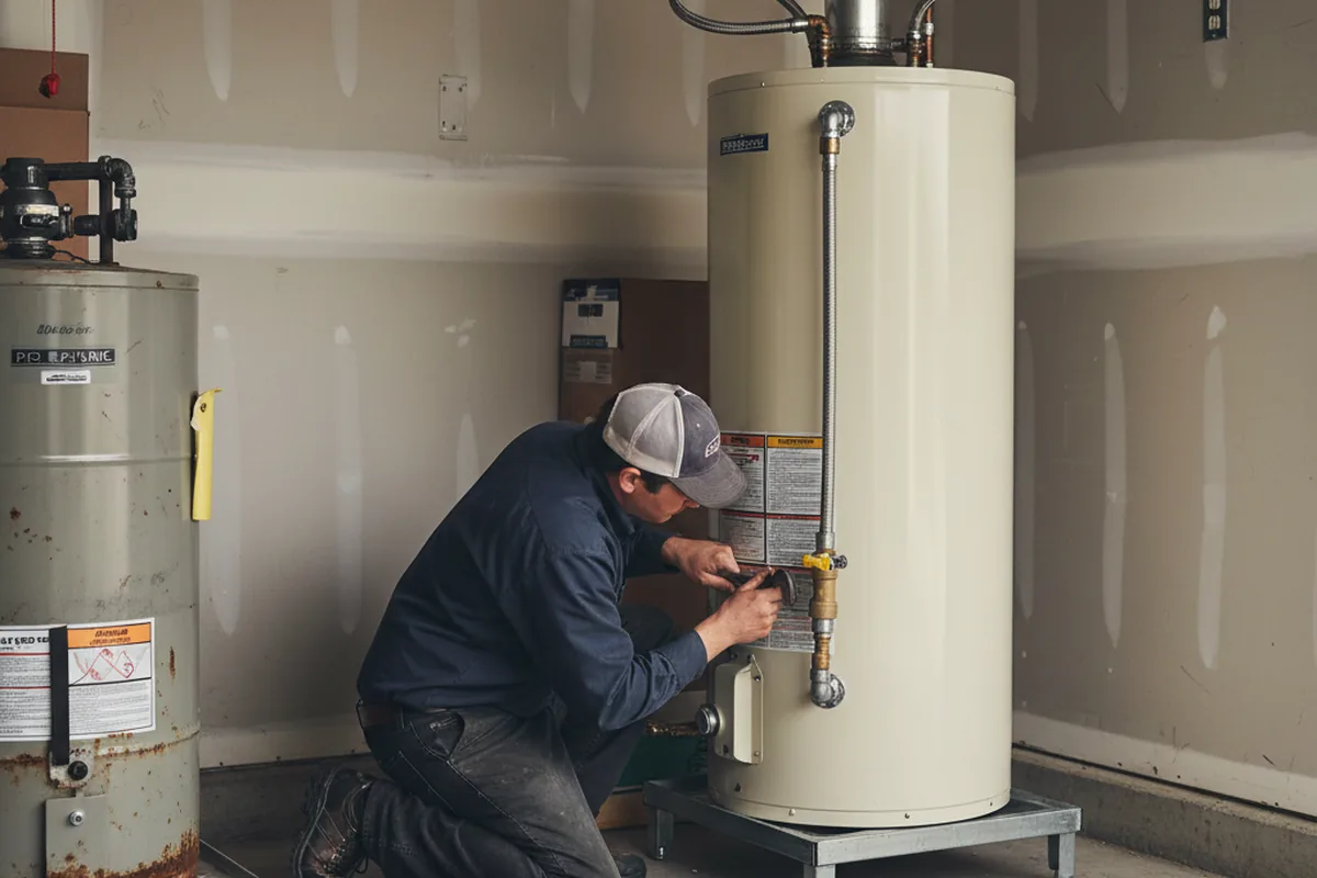 Water heater and shutoff valve replacement in Fair Lawn